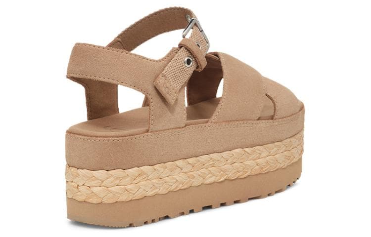Шлёпанцы UGG Кожа Один Шнуровка Сандалии Женские Песочный - изображение 4