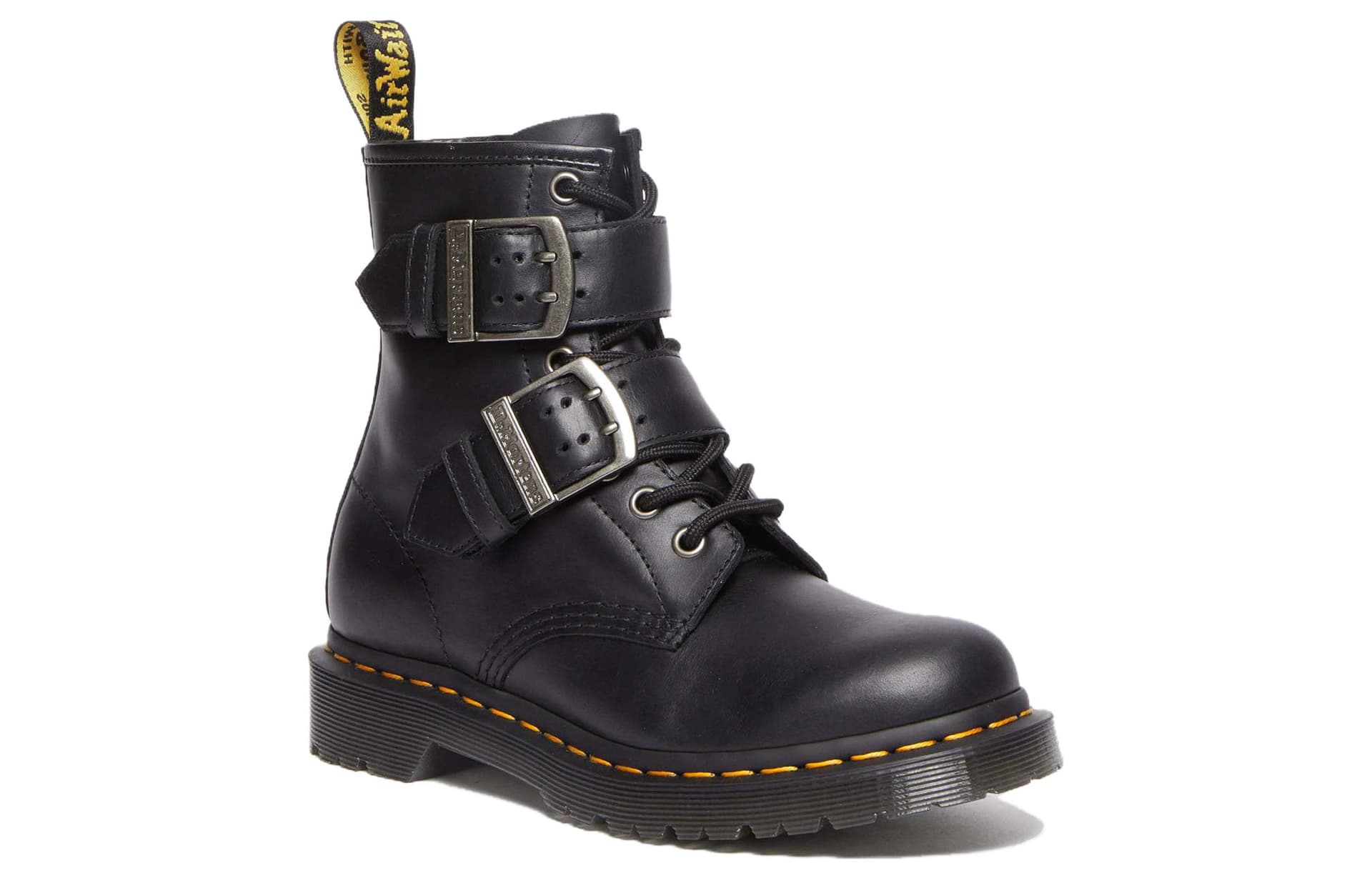 Ботинки Dr.Martens 1460 Кожаные Короткие Армейские Ботинки Женские Черные - изображение 2