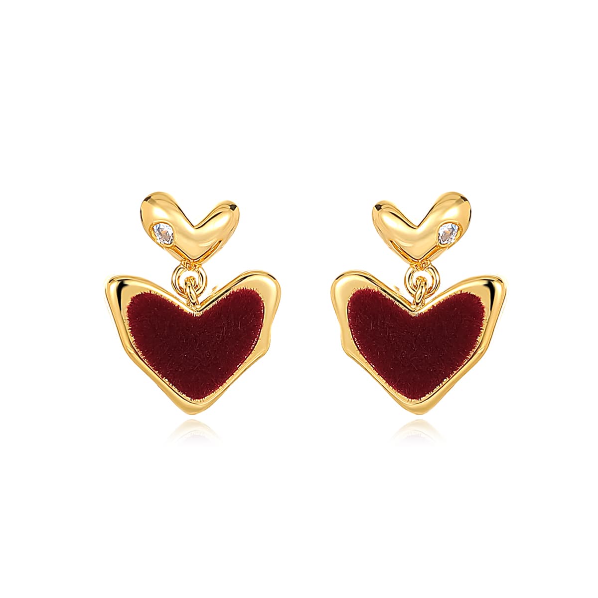 Серьги ONEKISS Синтетический кубический цирконий золото с покрытием медные шерстяные серьги для женщин - изображение 1