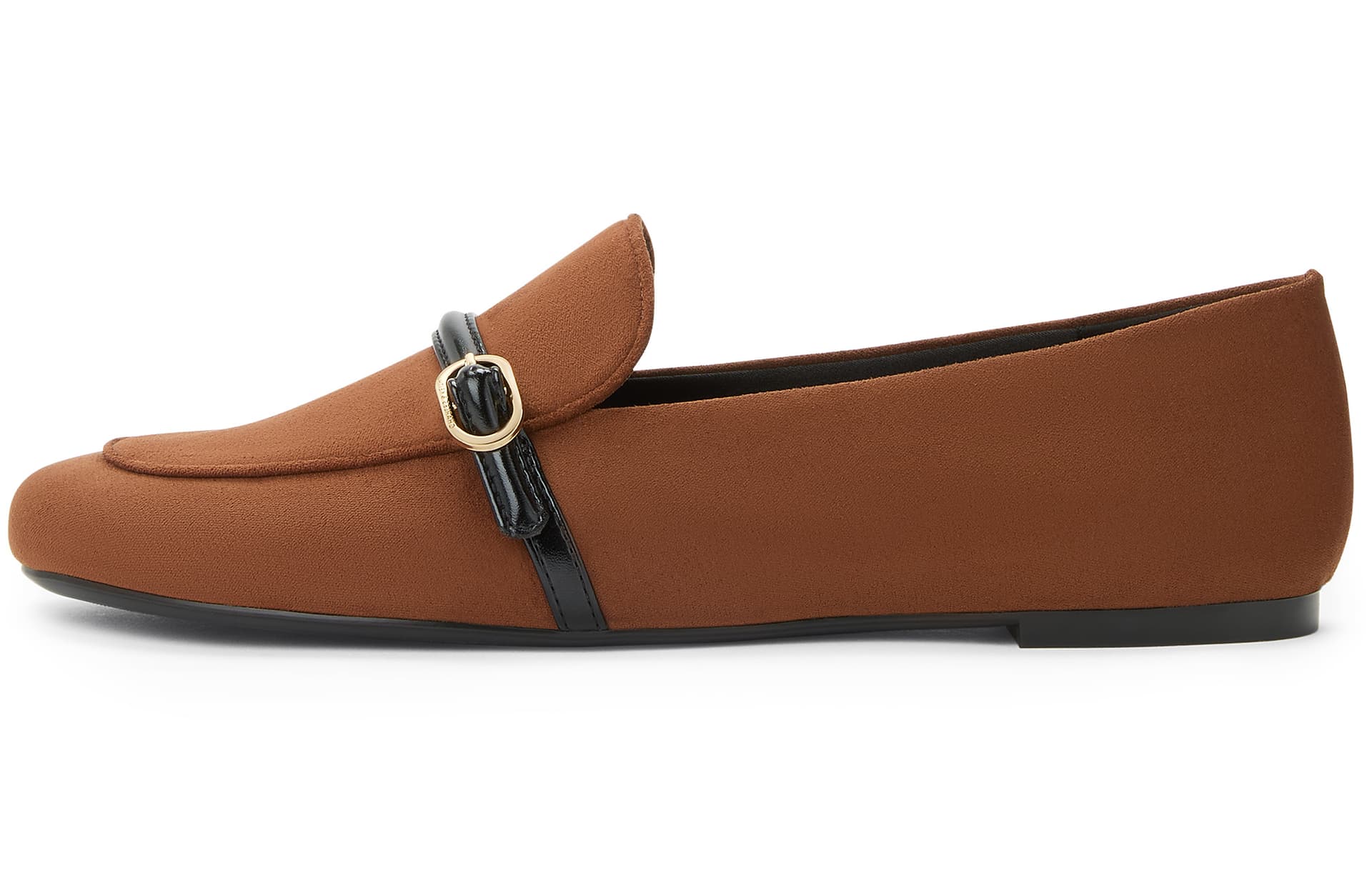 Лоферы CHARLES&KEITH Лоферы из PU ткани с ретро-английским дизайном, тонкой подошвой, круглым носком и декоративной пряжкой 0,8 см женские - изображение 4