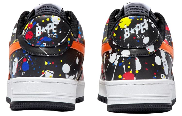 Кроссовки A BATHING APE STA Black Orange - изображение 3