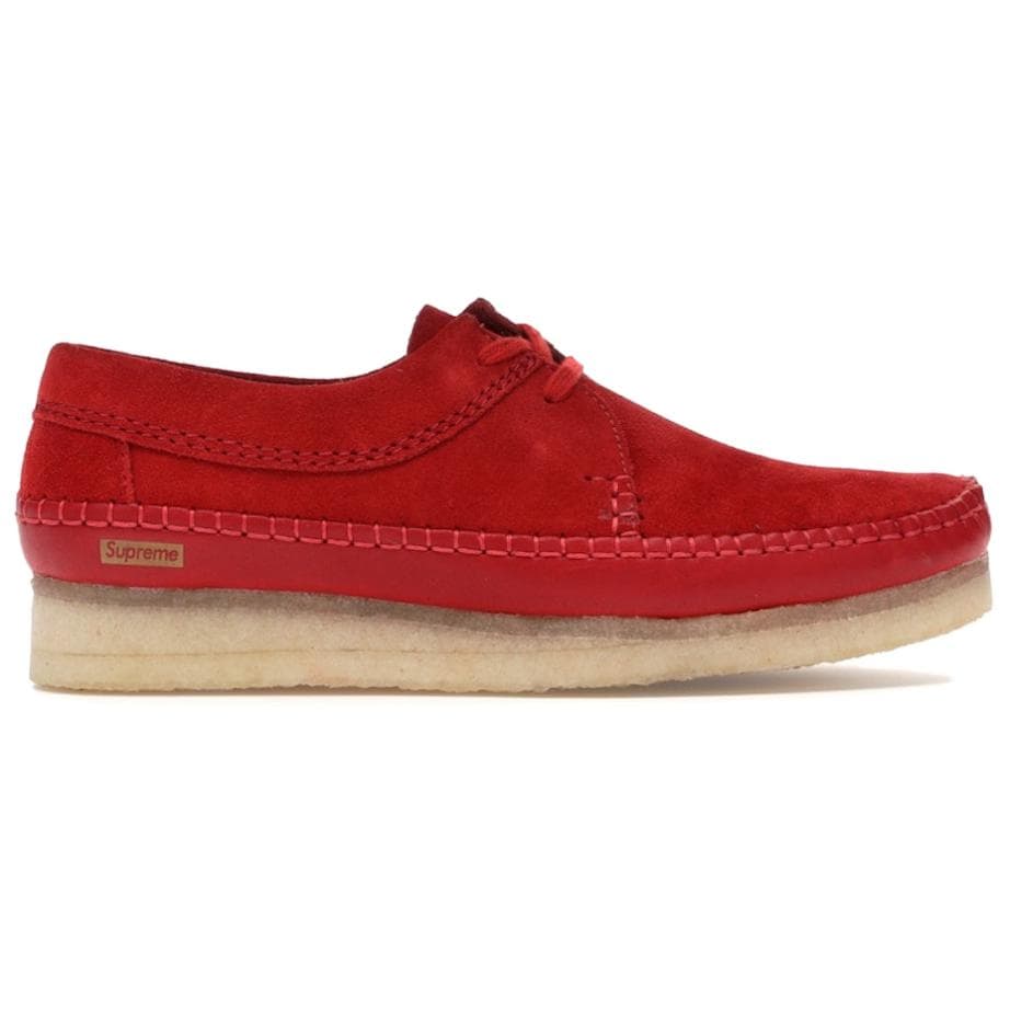 Ботинки Supreme X Clarks Weaver Повседневная обувь Мужская Красная - изображение 2