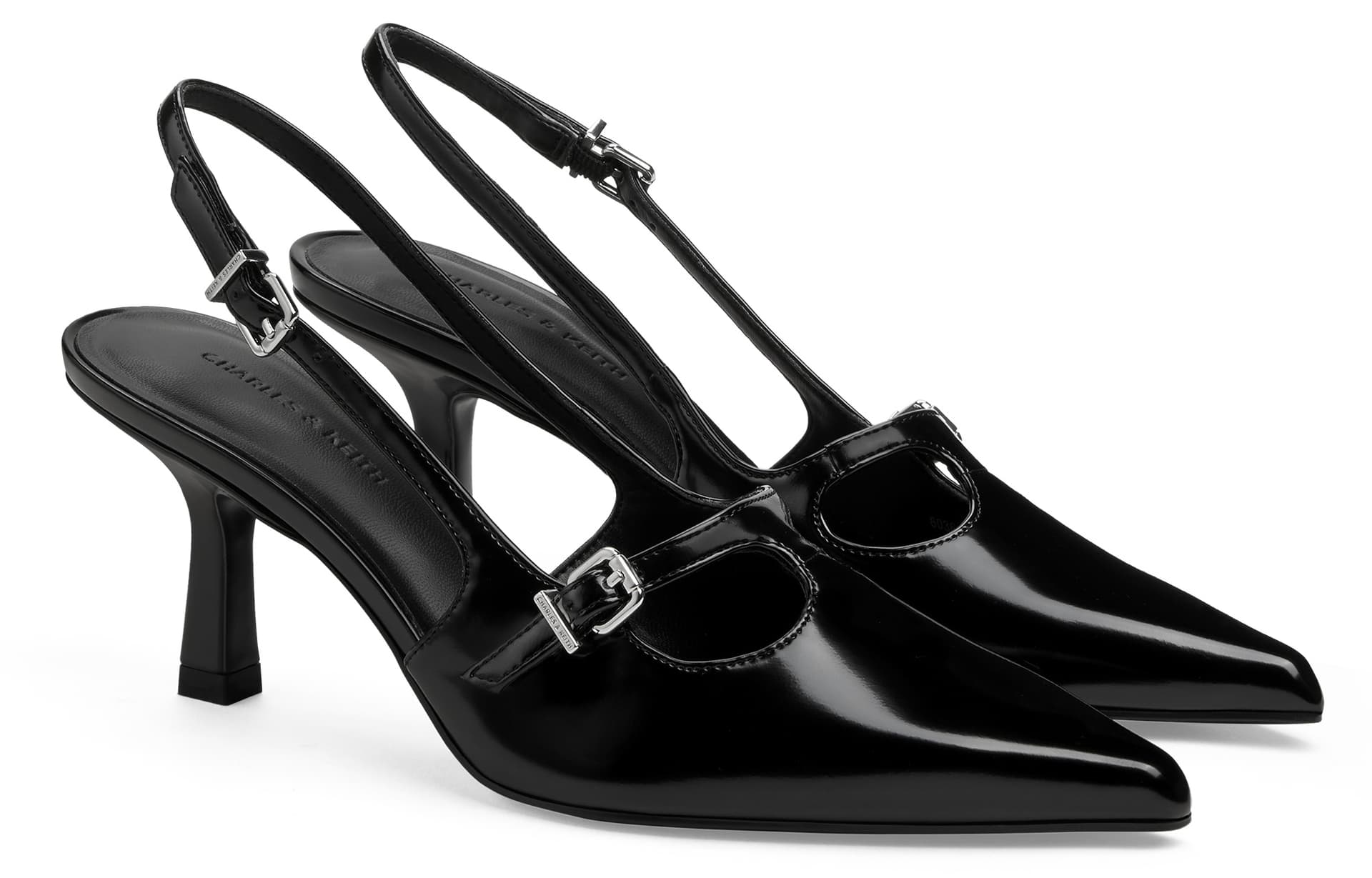 Туфли CHARLES KEITH Маленький Ck ПУ (полиуретан) Узкий каблук Высокие каблуки 7 см Женские - изображение 3