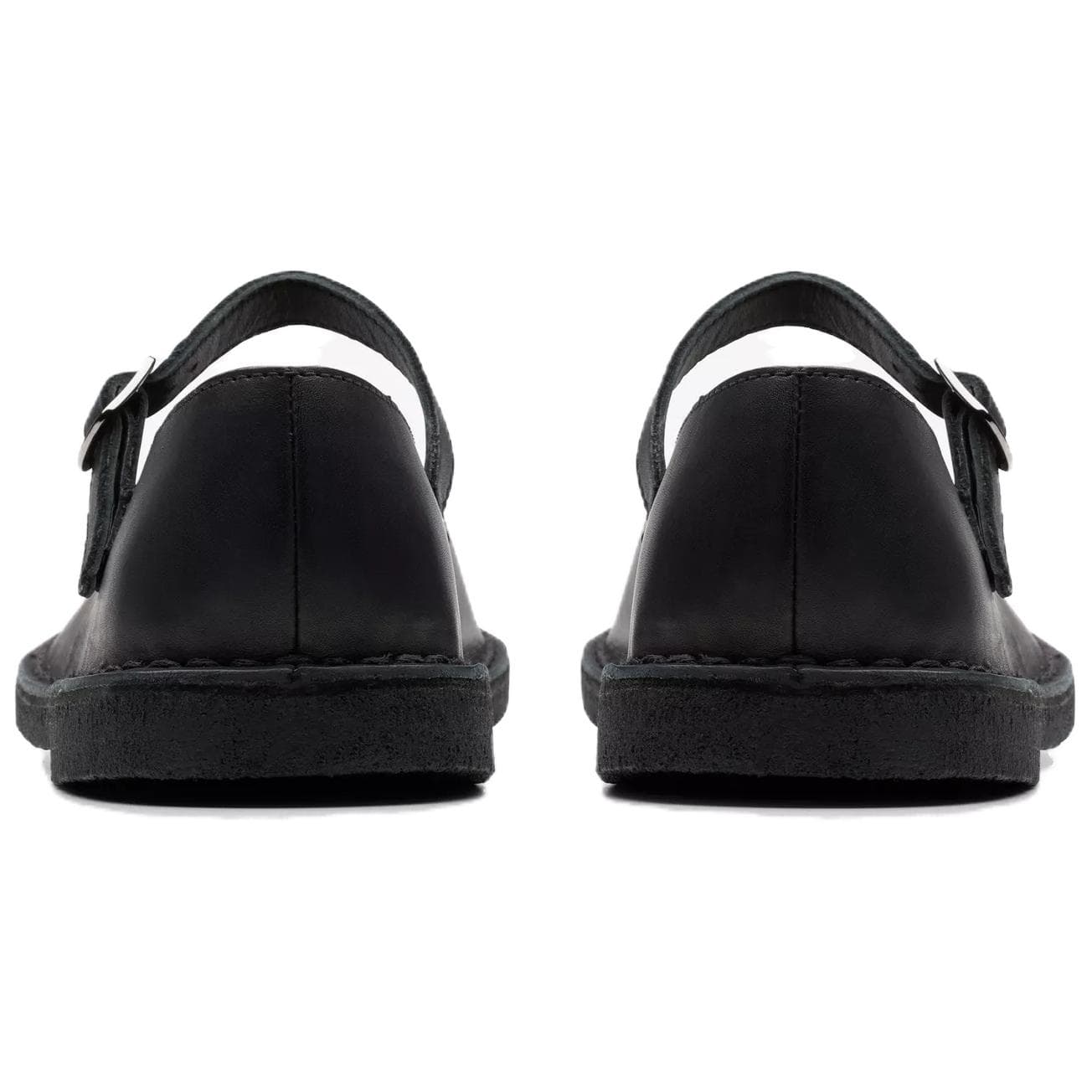 Clarks Пустыня Jane Кожа Тонкие и Без Объема Туфли Мэри Джейн Женские Черные - изображение 4