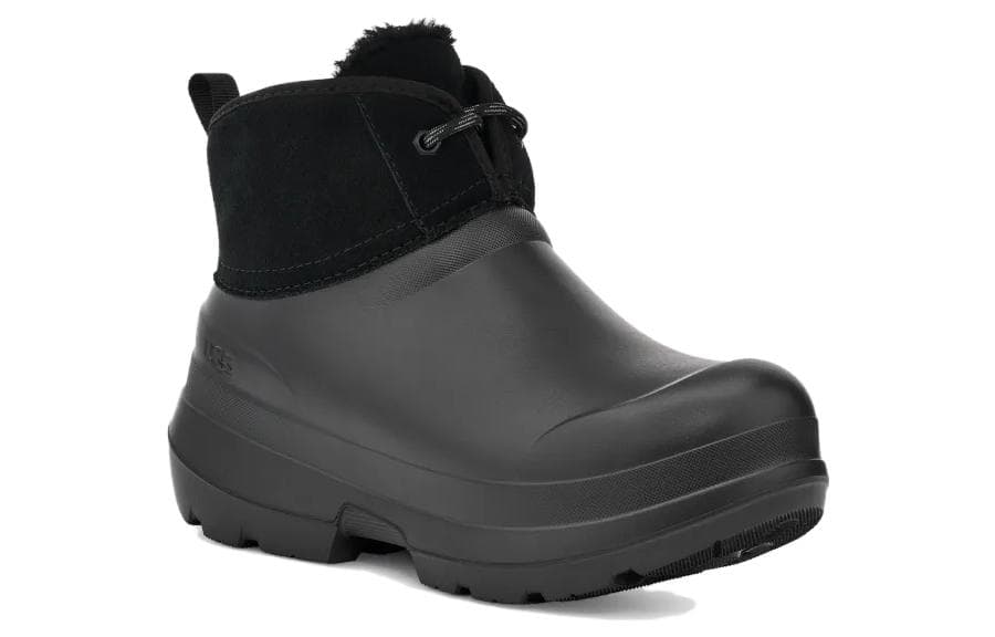 Сапоги UGG Женские ботильоны из кожи черного цвета - изображение 2