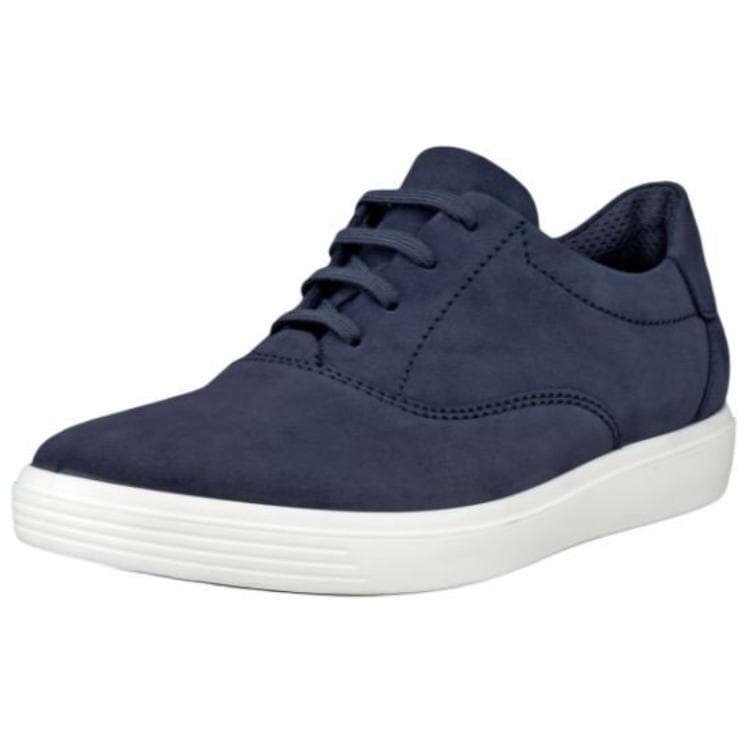 Кроссовки Ecco Classic Leather Low Топ Скейтборд Кроссовки Женские Морской Синий - изображение 2