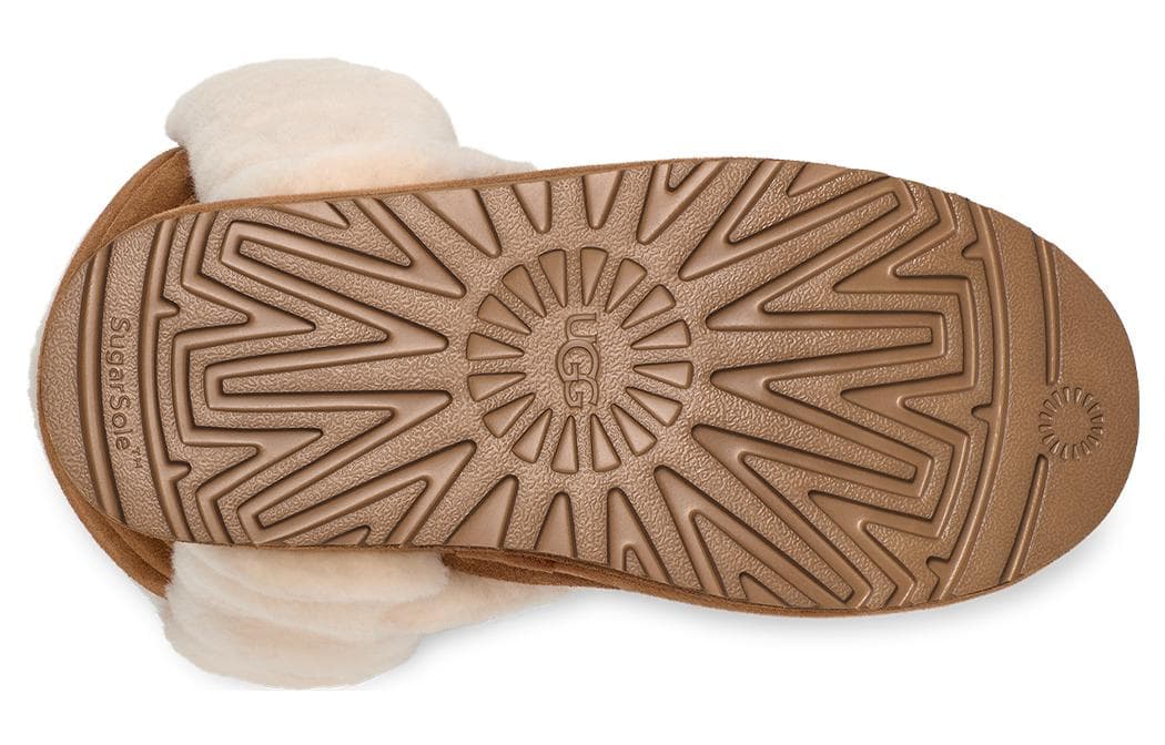 Ботинки UGG кожа высокие сапоги до колена женские коричневые - изображение 4