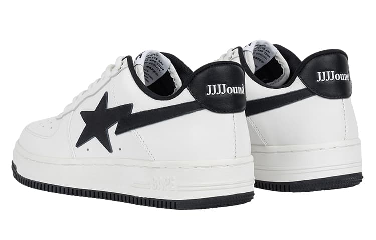 Кроссовки JJJJound x A BATHING APE STA Low Black White - изображение 3