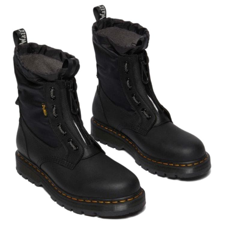 Ботинки Dr.Martens 1460 Кожаные Короткие Армейские Ботинки 3,5 см Унисекс Черные - изображение 4