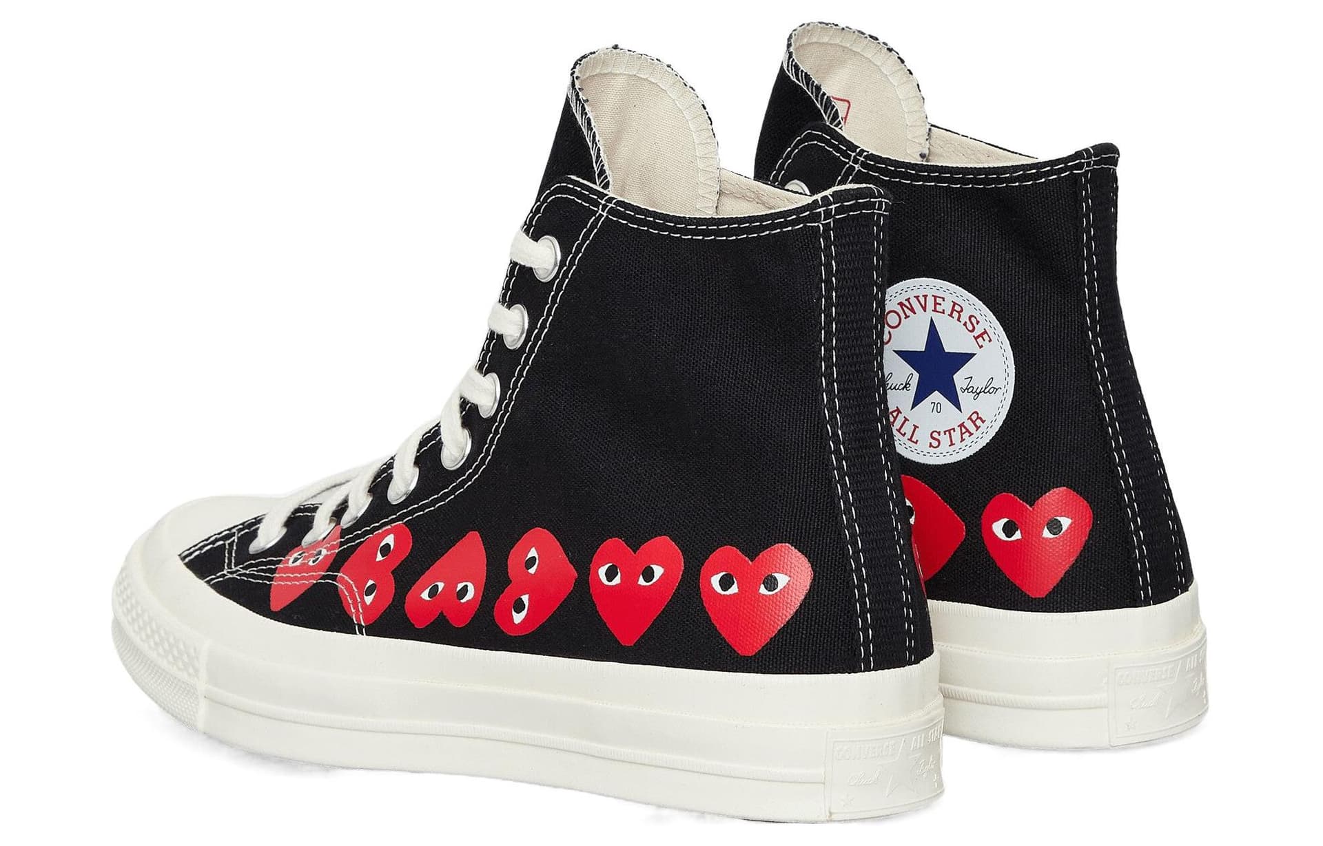 Кроссовки Converse x CDG Play Multi Heart Chuck 70 Hi - изображение 4