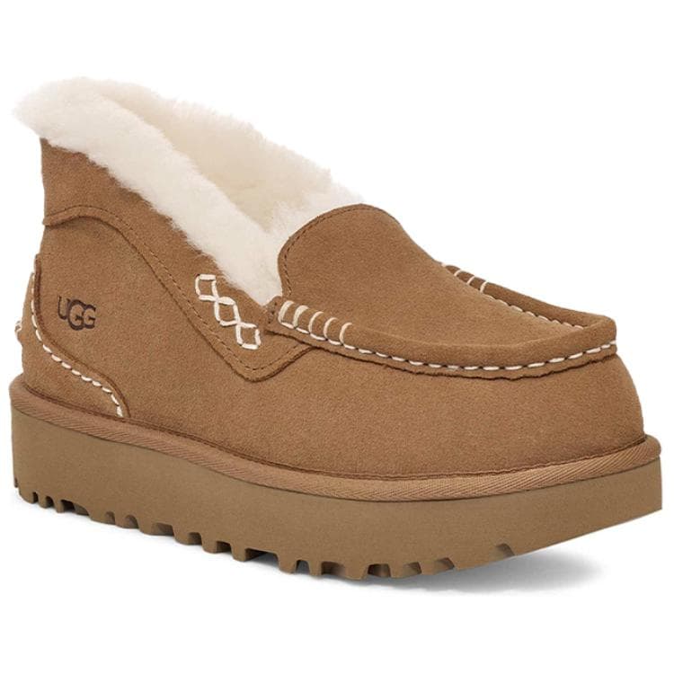 Ботинки зимние UGG ANSLEY Ткань Короткие Снежные Ботинки Женские Коричневые - изображение 3