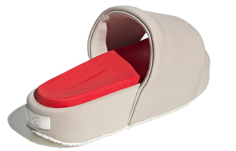 Сандалии Y-3 Slide Grey Red - изображение 4