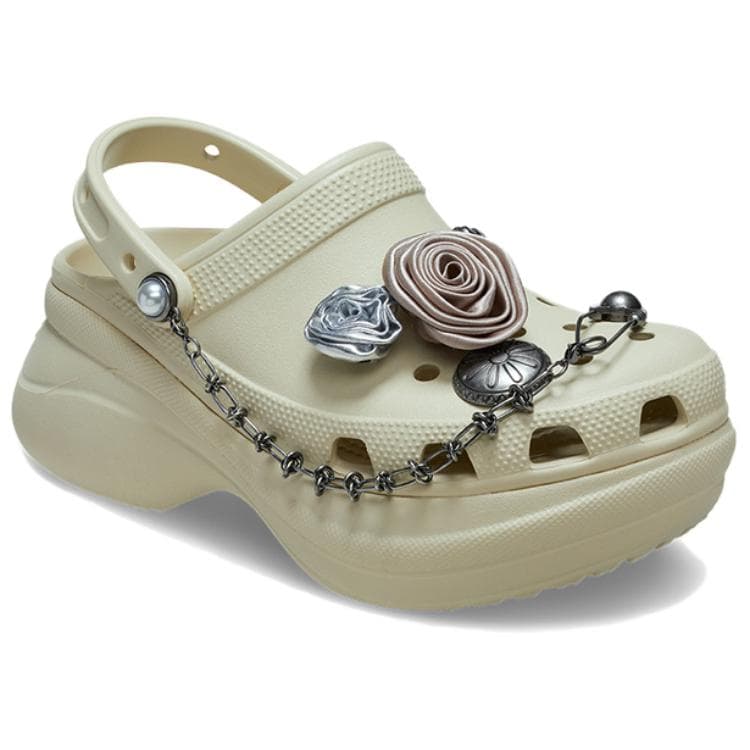 Сабо Crocs Bae Clog ЭВА Сабо Резиновые Женские Костяной Белый - изображение 2