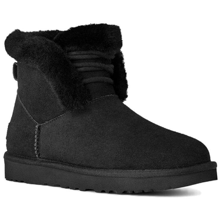 Ботинки зимние UGG CLASSIC MINI Зимние ботинки Женские Черные - изображение 4
