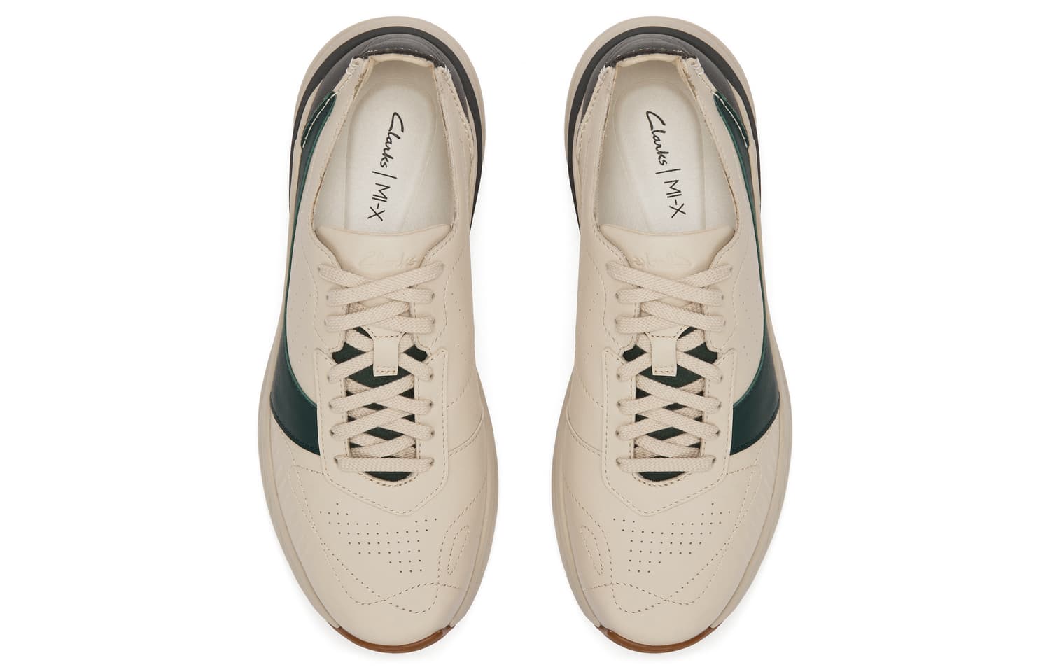 Ботинки Clarks Коровья кожа Повседневная обувь Мужская Зеленая - изображение 3