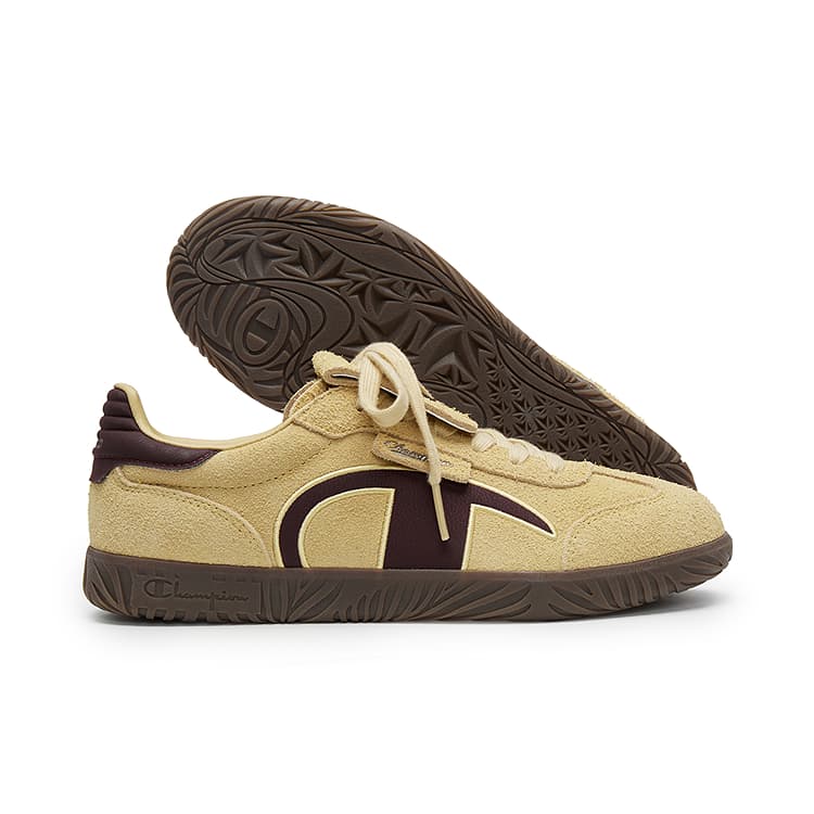 Кроссовки Champion T Head Немецкие армейские кроссовки Low Top Скейтбординг Женские Смола Желтый Бургунди - изображение 2
