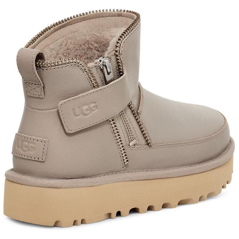 Ботинки зимние UGG с флисовой подкладкой круглый носок платформа короткие сноубутсы женский вулканический камень цвет - изображение 4
