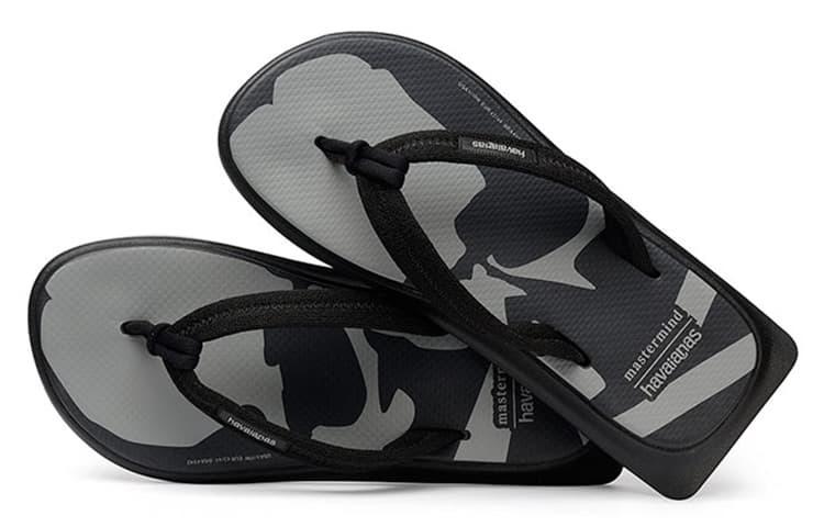 Шлёпанцы Havaianas x Mastermind Japan Zori Sandals Black Grey - изображение 3
