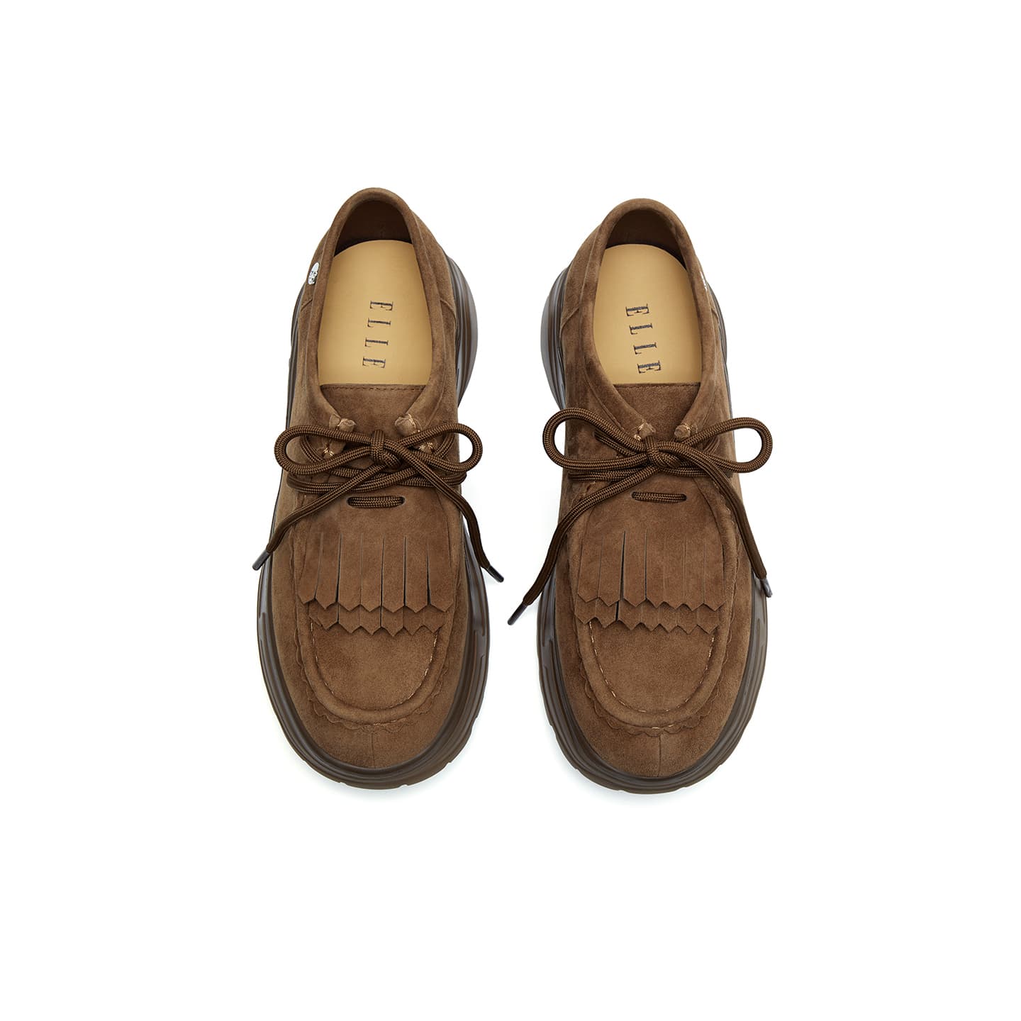 Тапочки ELLE Birkenstock Стиль Удобный KANGAROO Обувь Derby Обувь Женская 2025 Женская обувь - изображение 3
