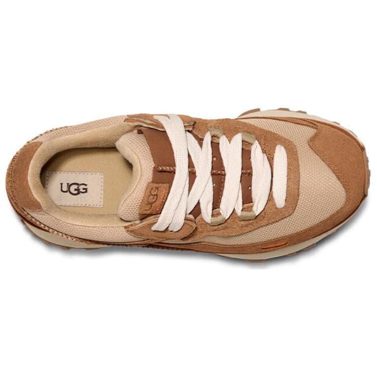 Кроссовки UGG RetroFi Спилок Коровья Кожа Противоскользящие Низкие Повседневные Мужские Коричневые Туфли - изображение 5