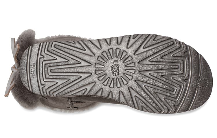 Ботинки зимние UGG Classic Double Bow Mini Charcoal - изображение 6