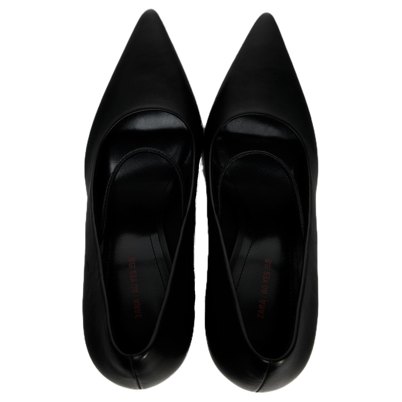 Туфли AO YES x ZARA Овчина Высокие каблуки Женские Черный - изображение 3