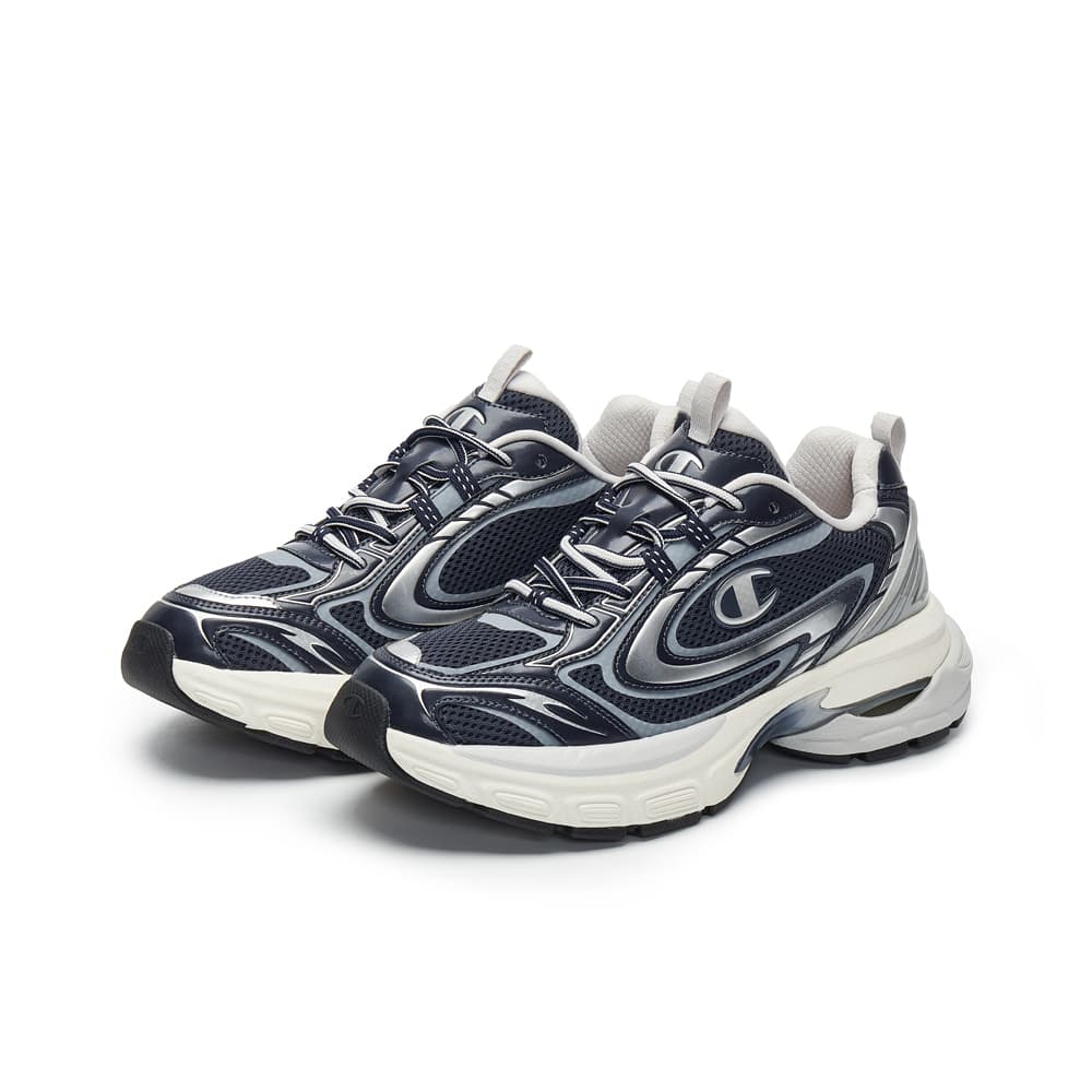 Кроссовки для бега Champion Low Top Беговые кроссовки Мужские Морской синий Серебряный Белый - изображение 3
