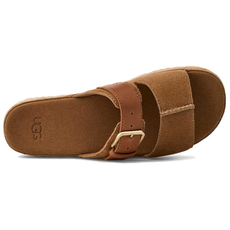 Сандалии UGG Шлепанцы Женские Каштановые - изображение 4