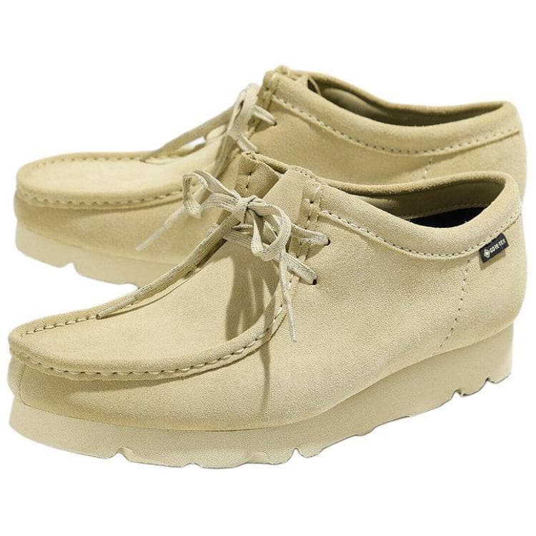 Ботинки Clarks Wallabee Мужская повседневная обувь, низкий топ, бежевый, мужской - изображение 2