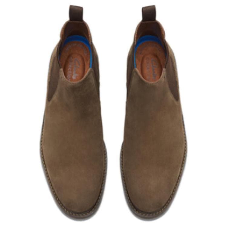 Ботинки челси Clarks Спилок Коровья Кожа Челси Мужской Серый - изображение 3