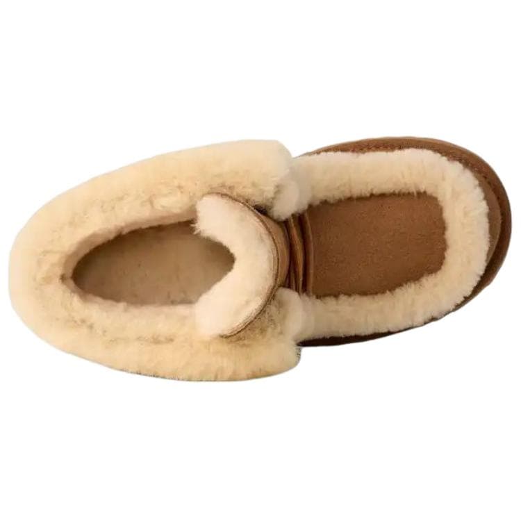 Ботинки зимние UGG Esmee Искусственная замша Термический Мода Удобный с флисовой подкладкой Зимние ботинки Женские Каштановый - изображение 3