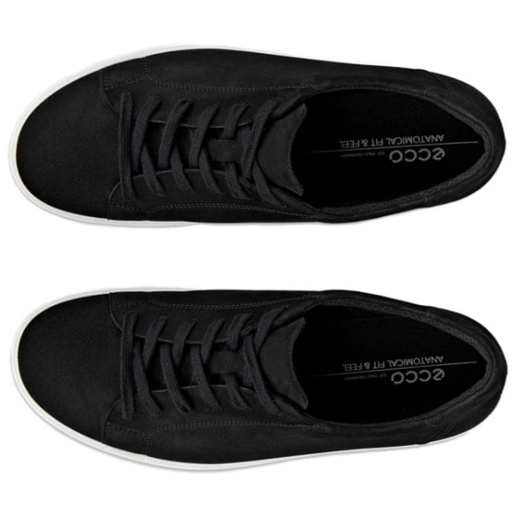 Кроссовки Ecco Classic кожаная обувь для скейтбординга с противоскользящим низким верхом женские черные - изображение 2