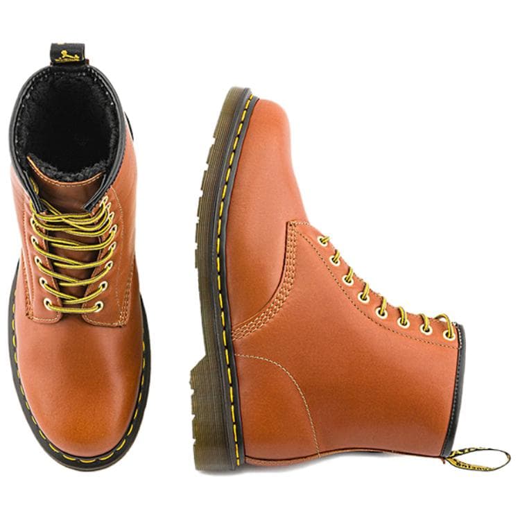 Ботинки Dr.Martens 1460 Коровья кожа Короткие армейские ботинки Унисекс Рыжевато-коричневый - изображение 4