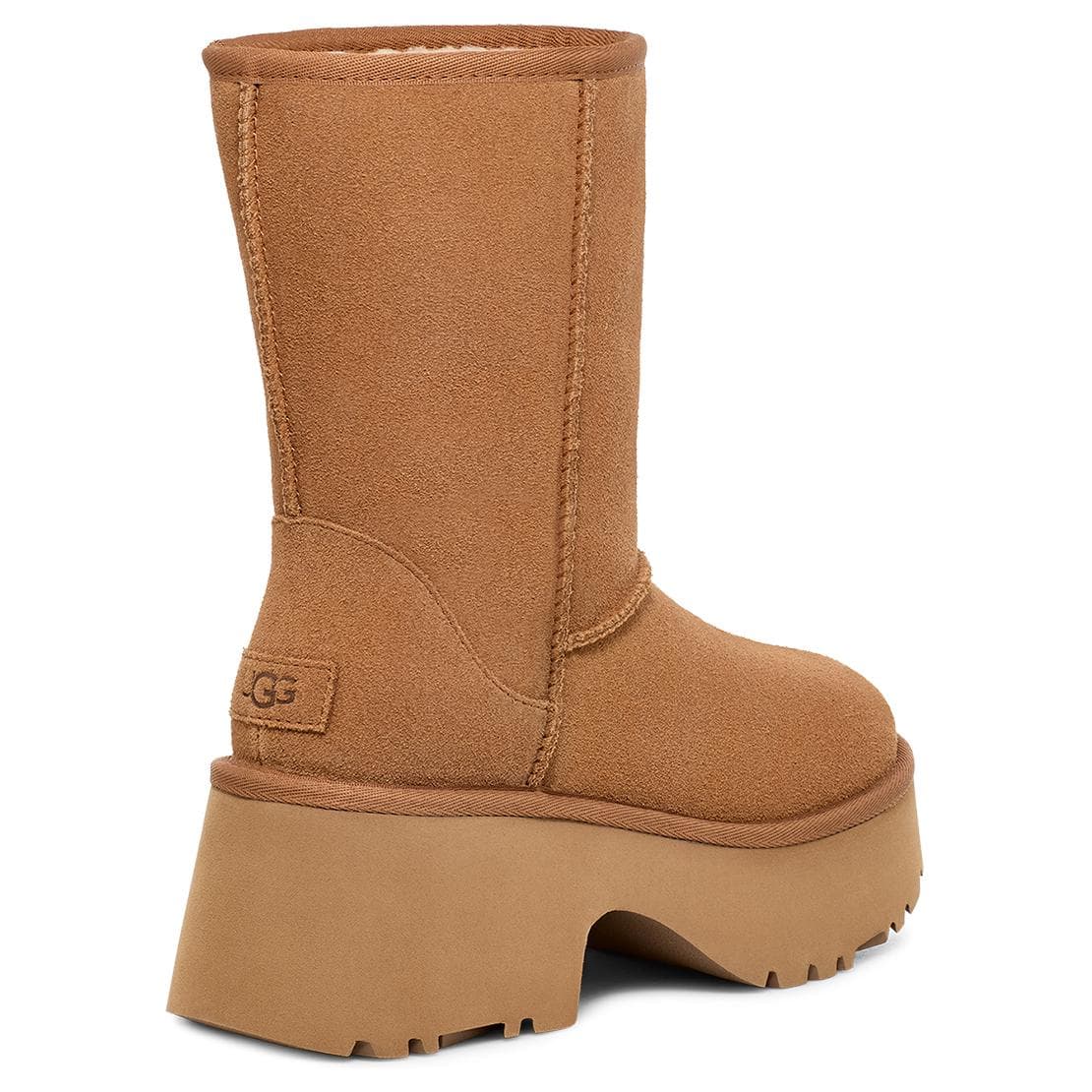 Сапоги UGG Спилок Коровья Кожа Женские Ботильоны Каштанового Цвета - изображение 4