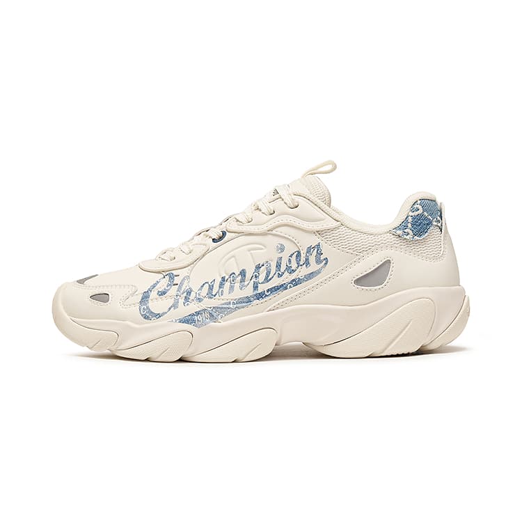 Кроссовки Champion Low Top Crepe Sneakers Женские Молочно-белый Вечно-синий - изображение 1