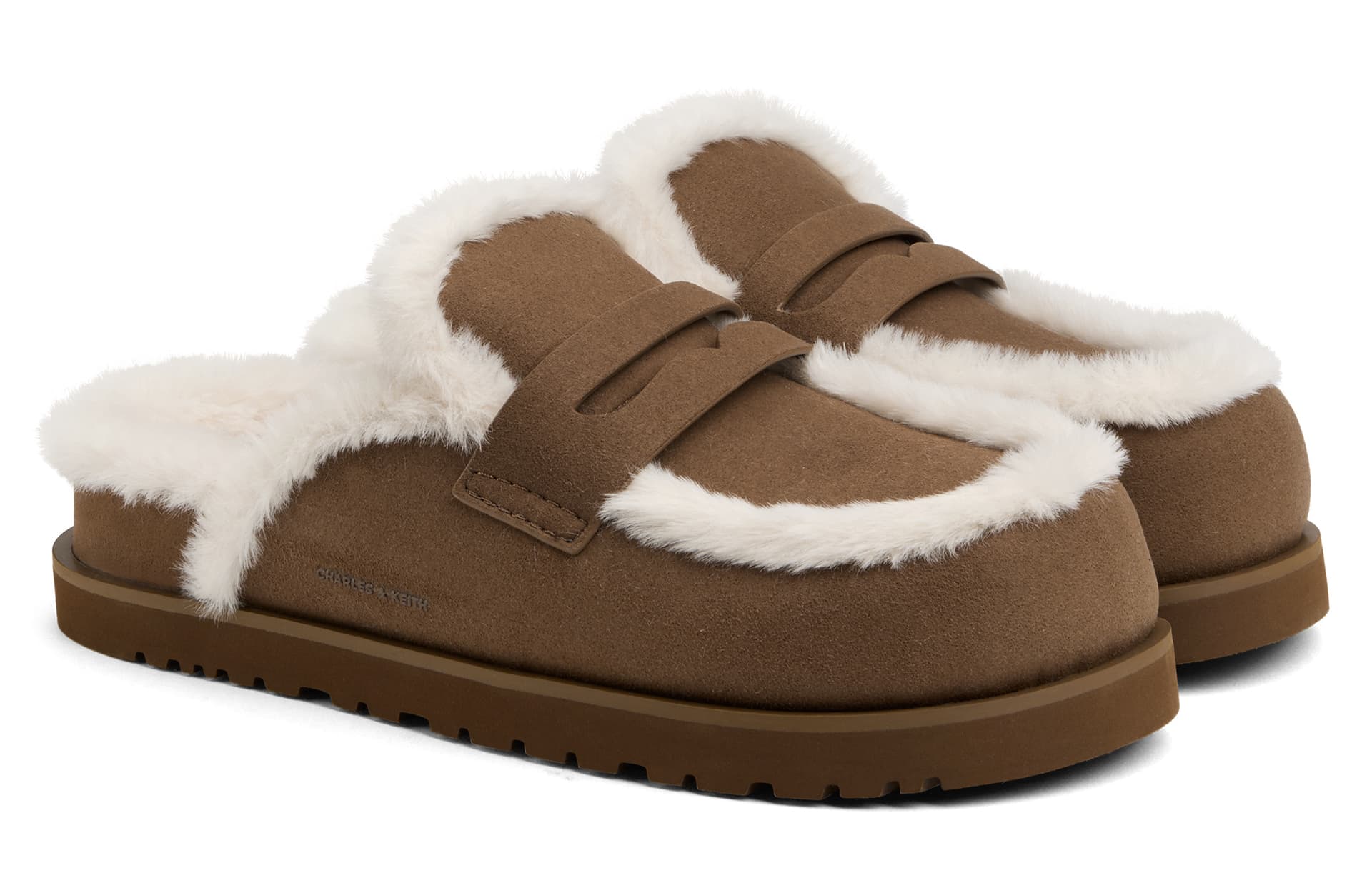 Сандалии CHARLES&KEITH Обувь на платформе Плюшевый Обувь в стиле Birkenstock Кроссовки без шнурков Примерно 3 см ЭВА Тапочки с закрытым носом Женский - изображение 2