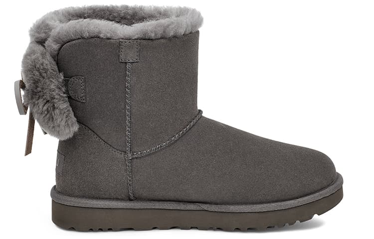 Ботинки зимние UGG Classic Double Bow Mini Charcoal - изображение 2