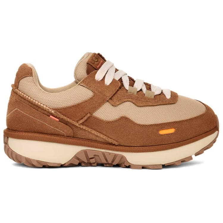 Кроссовки UGG RetroFi Спилок Коровья Кожа Противоскользящие Низкие Повседневные Мужские Коричневые Туфли - изображение 3