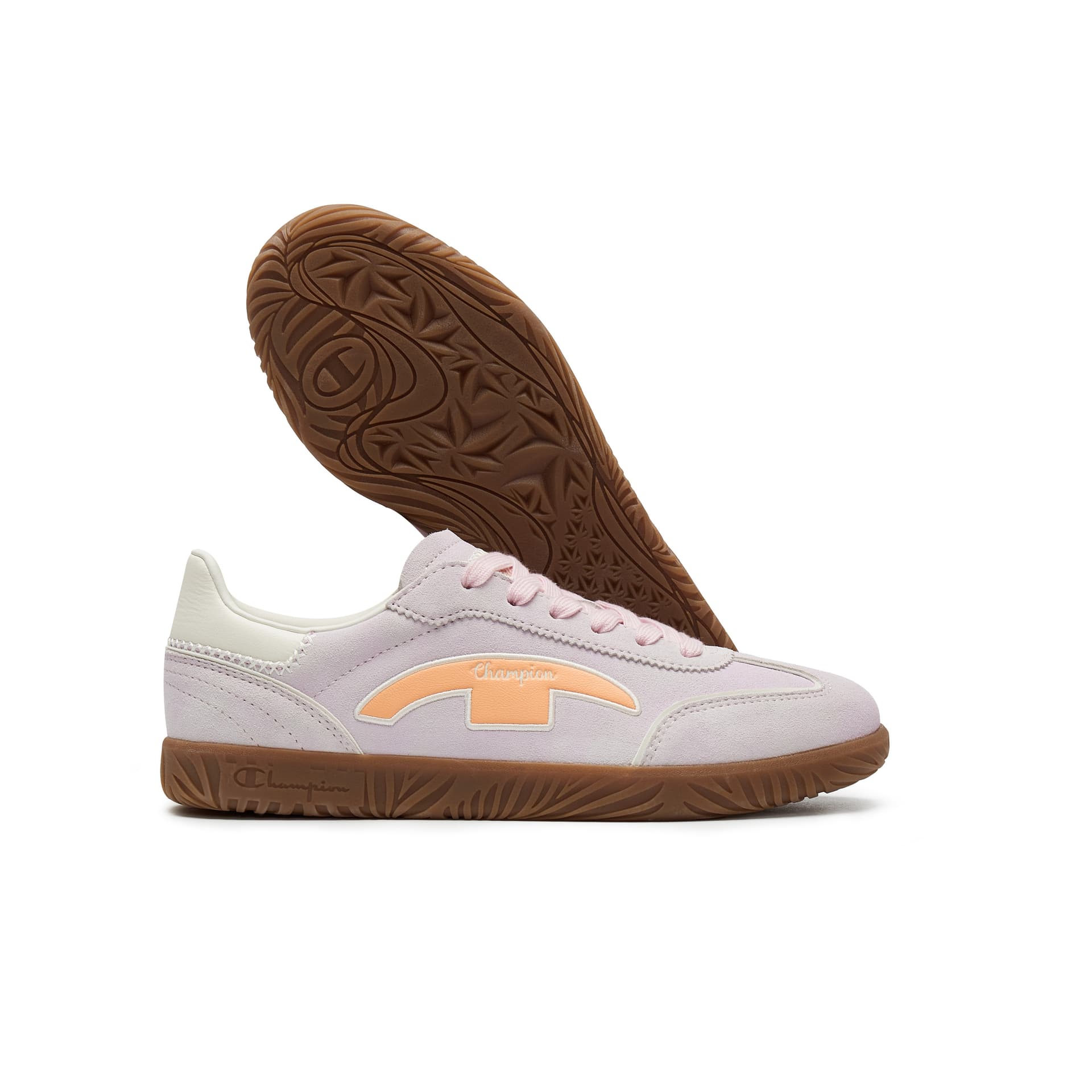 Кроссовки Champion T Trainers 2,0 Low Топ Скейтборд Обувь Женская Розовый Ромб Мягкий Персиковый - изображение 4