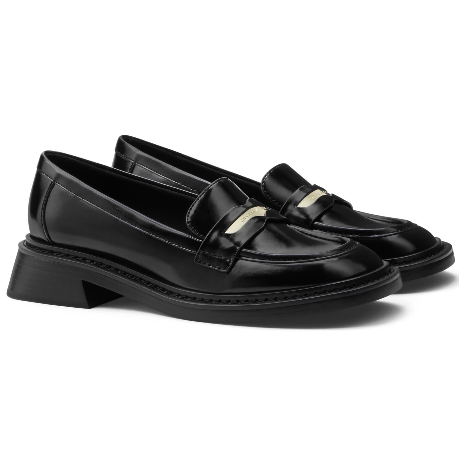 Лоферы CHARLES&KEITH PU Лоферы-слипоны Британский стиль 3,4 см Женский - изображение 2