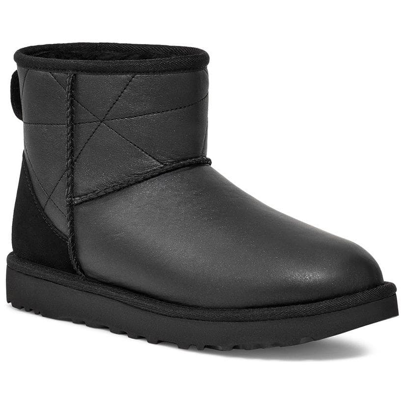 Ботинки зимние UGG с флисовой подкладкой модный удобный короткий снегобут женский черный - изображение 3