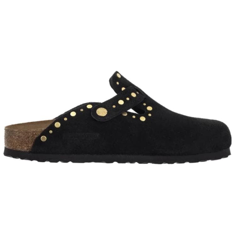 Сандалии Birkenstock Boston Домашние тапочки с закрытым носом Женский Черный - изображение 2
