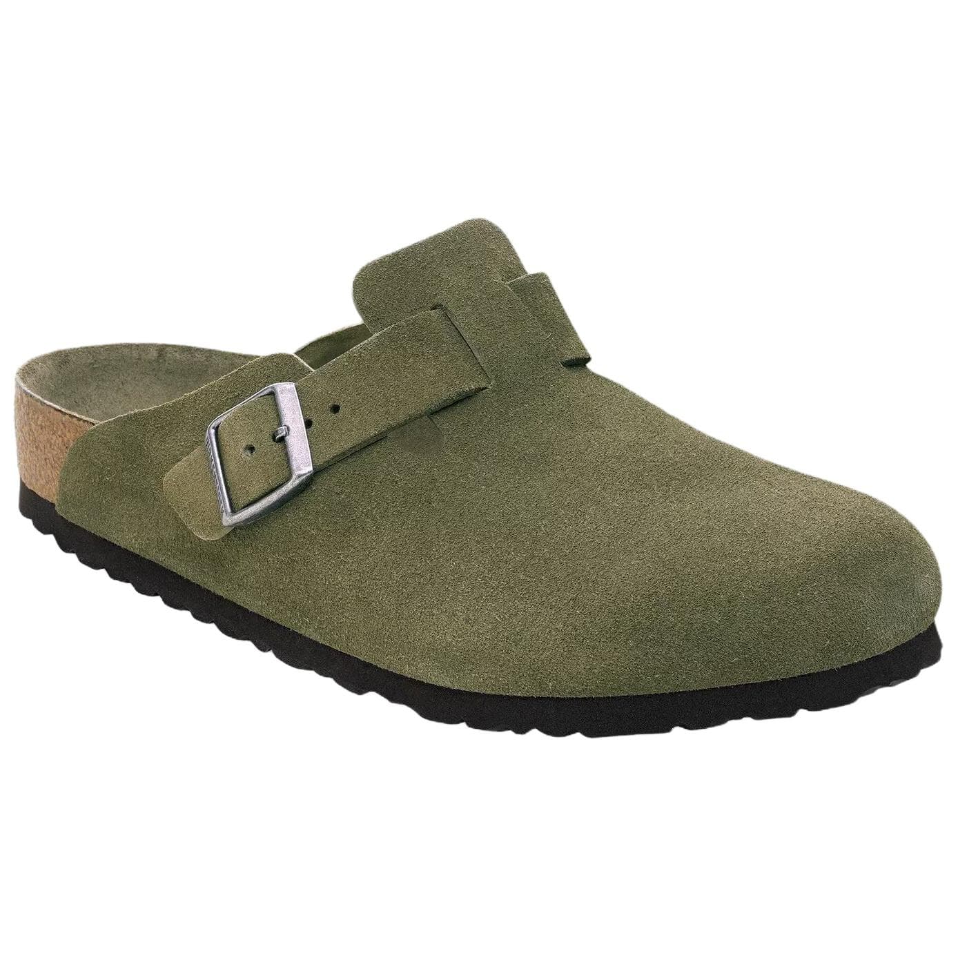 Сандалии Birkenstock Boston Soft Footbed ЭВА Отсутствие специальных функций Закрытые тапочки Унисекс Зелёный - изображение 2