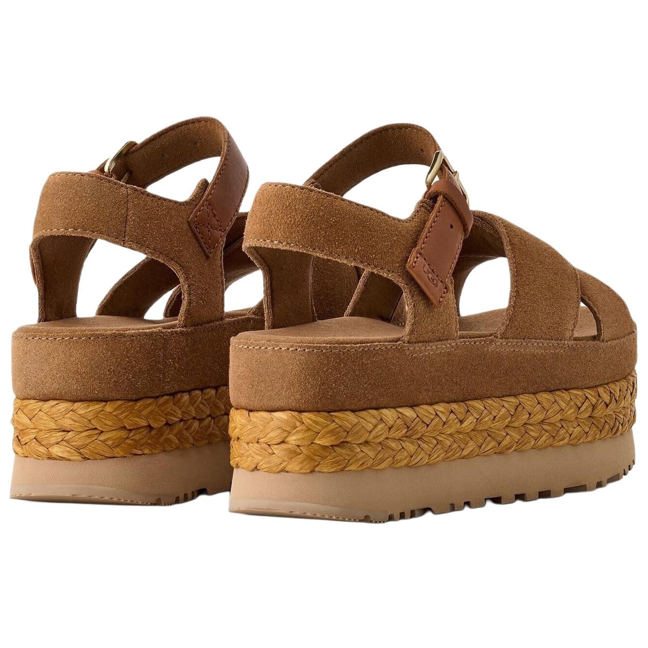 Шлёпанцы UGG Aubrey one Шнуровые Сандалии Женские Коричневые - изображение 4