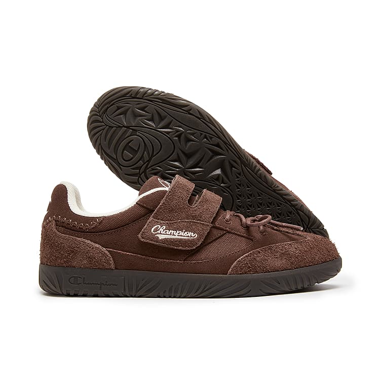 Кроссовки Champion T Trainer с липучкой низкий топ повседневная обувь женский шишечно-коричневый молочно-белый - изображение 2