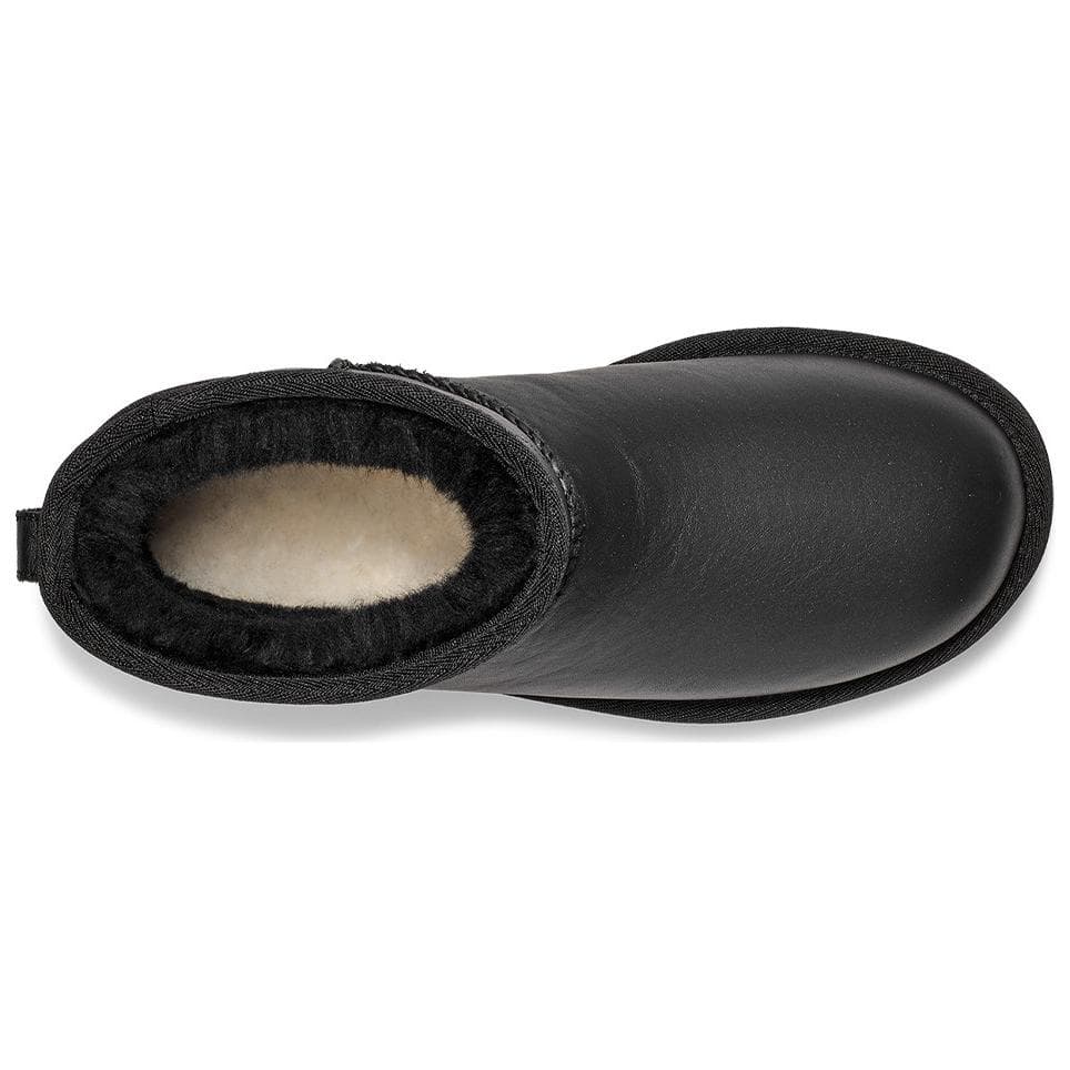 Ботинки зимние UGG с флисовой подкладкой модный удобный короткий снегобут женский черный - изображение 5