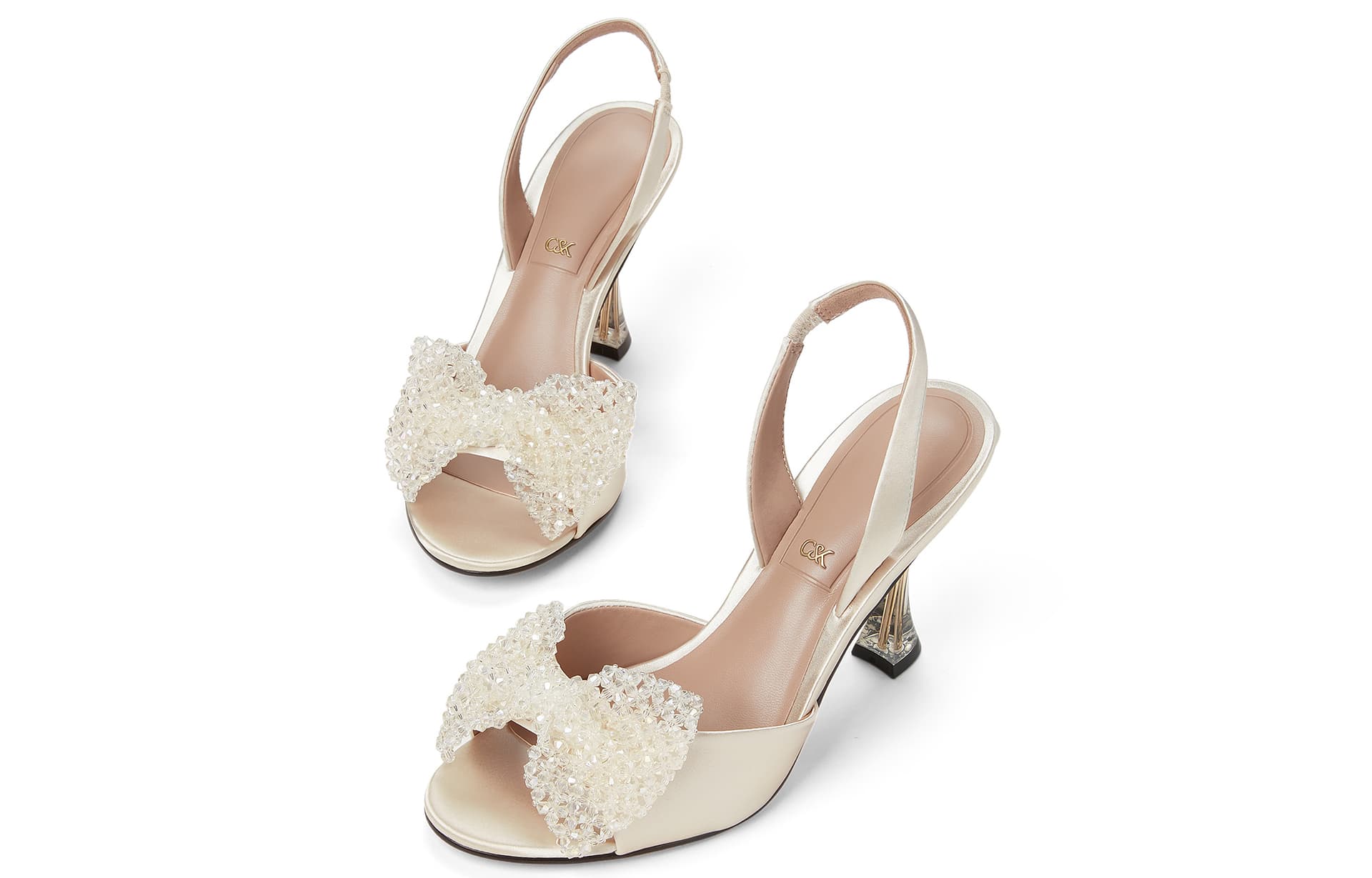 Шлёпанцы CHARLESKEITH ck 9.3cm SilverChampagne - изображение 3