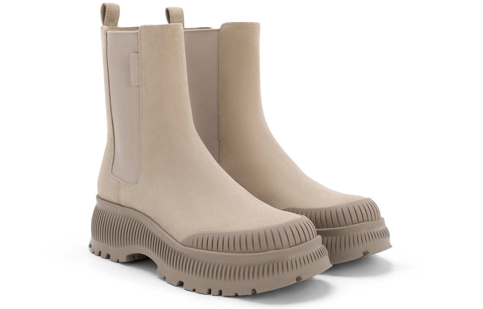 Ботинки челси CHARLES&KEITH PU ботинки челси на платформе 5,4 см с круглым носком женские - изображение 2