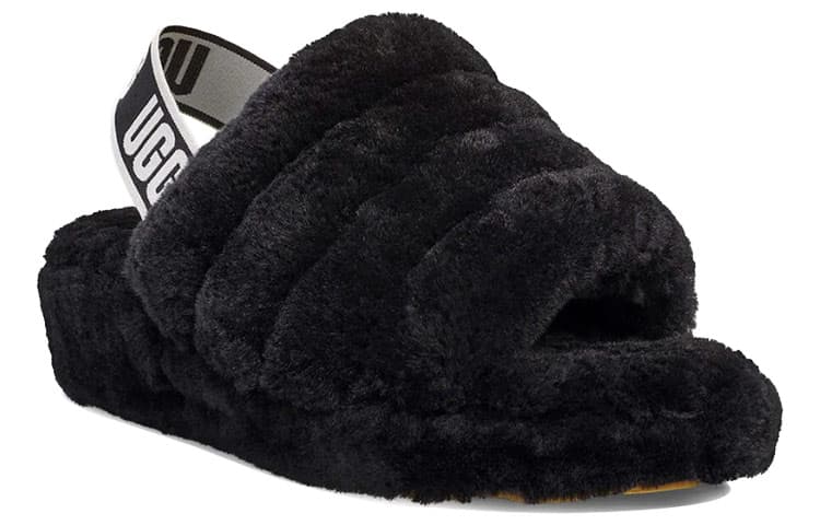 Шлёпанцы UGG Fluff Yeah Black - изображение 3