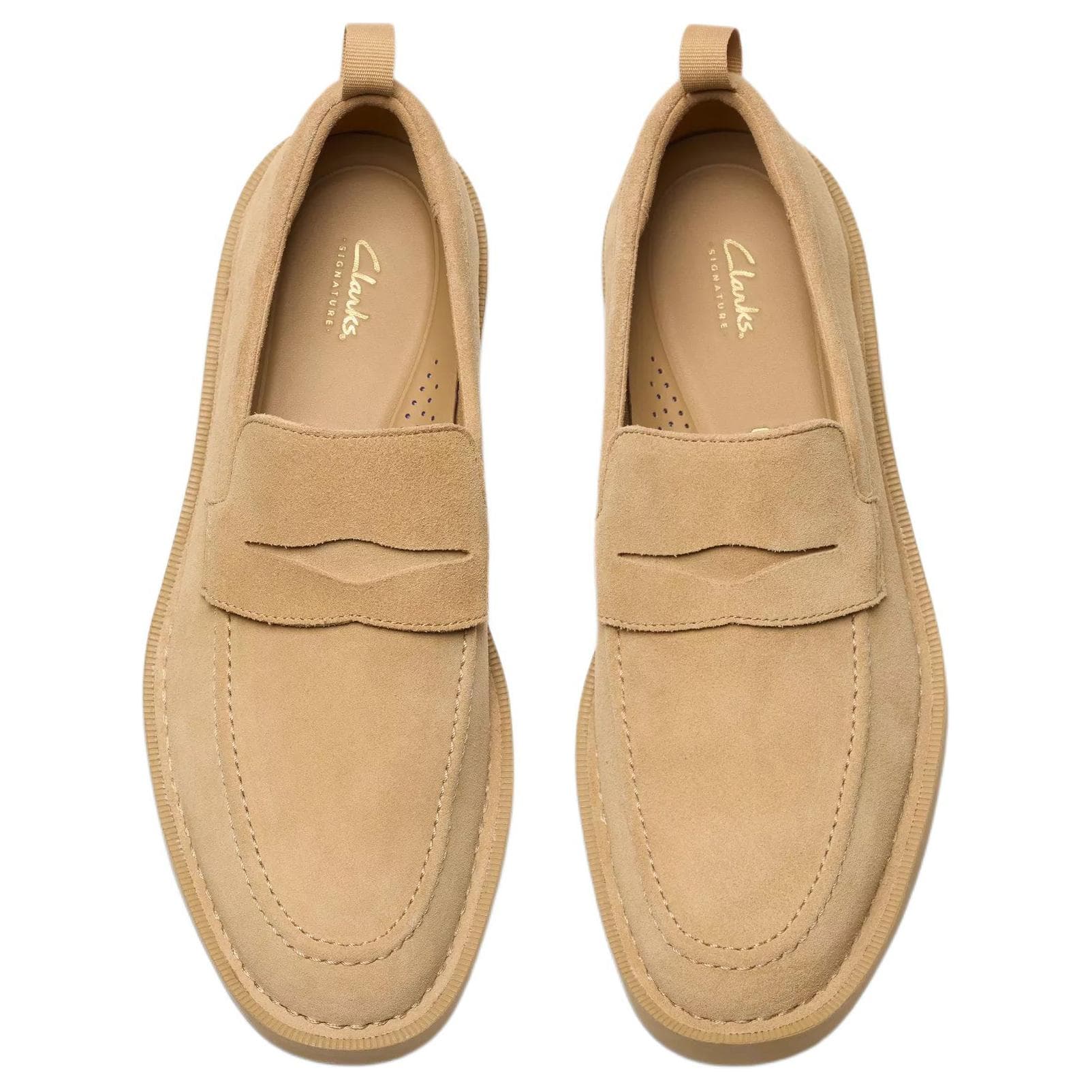 Лоферы Clarks Martock Lo кожаные лоферы мужские коричневые - изображение 4